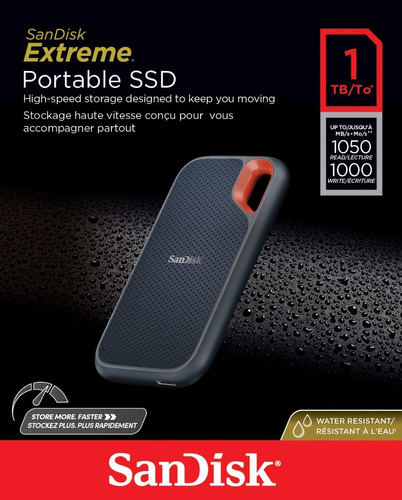Жорсткий диск портативний 2,5'' 1TB Sandisk Portable SSD Extreme USB 3.1/Type-C (SDSSDE61-1T00-G25)