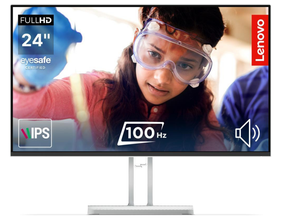 23.8" Монітор Lenovo L24i-4A, (FHD, IPS, 100 Hz, HDMI, VGA)