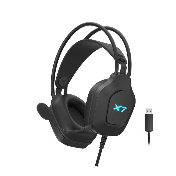 Навшники A4 Tech XH-200 Black,USB, з мікрофоном