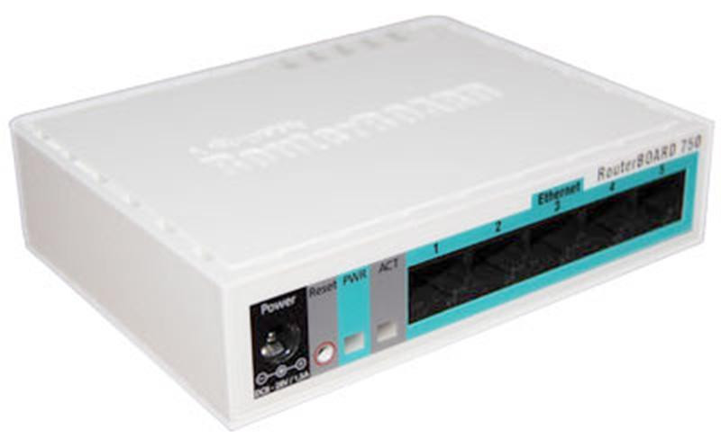 Маршрутизатор Mikrotik RB750GR2 hEX Lite (880MHz/256Mb, 5х1000Мбит, PoE in)