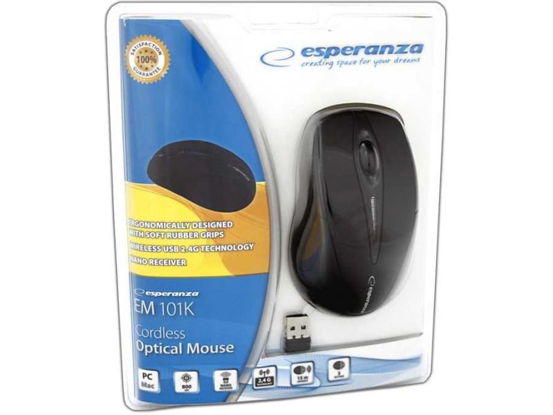 Мишка Esperanza EM101K Black USB