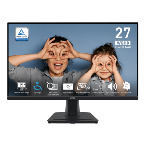 27" Монітор MSI PRO MP275Q (WQHD, IPS, 100 Гц, 2xHDMI, Dispaly port) Black