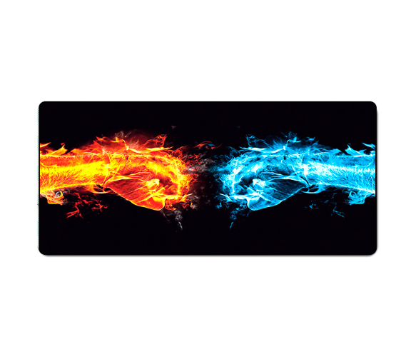Килимок для мишки Hands of fire 300*700мм, 3мм, прошитий, Black, Пакет