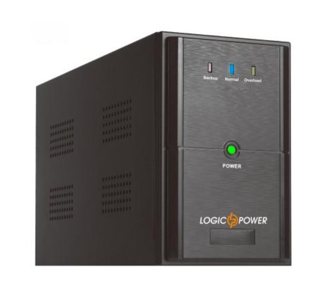 Джерело безперебійного живлення LogicPower LPM-U1550VA LED, 1085W, USB, 3*Schuko, 2*9Ah, Metal case