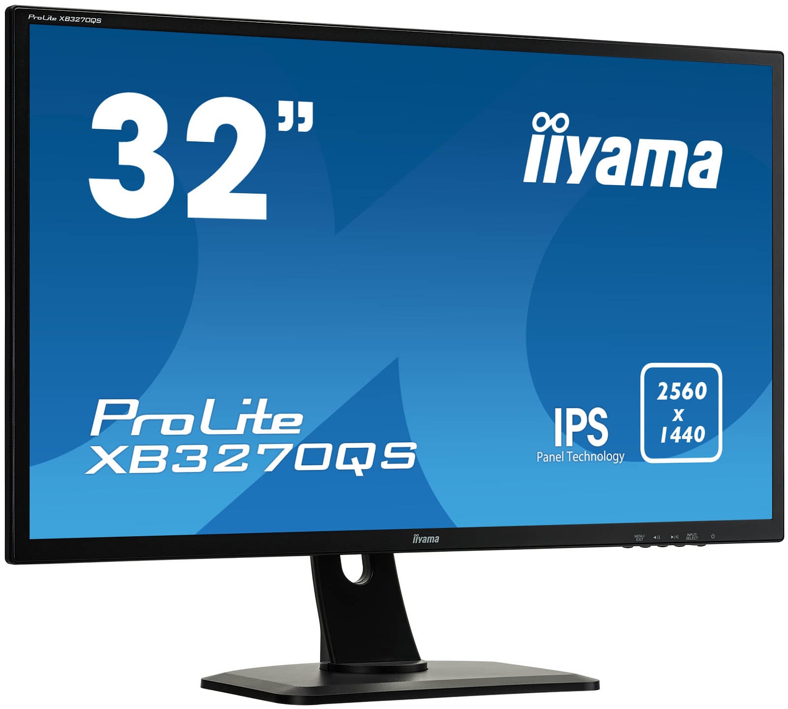 31.5" Монітор Iiyama ProLite XB3270QS-B1, 2K, 75Hz (IPS, DVI, HDMI, DisplayPort)