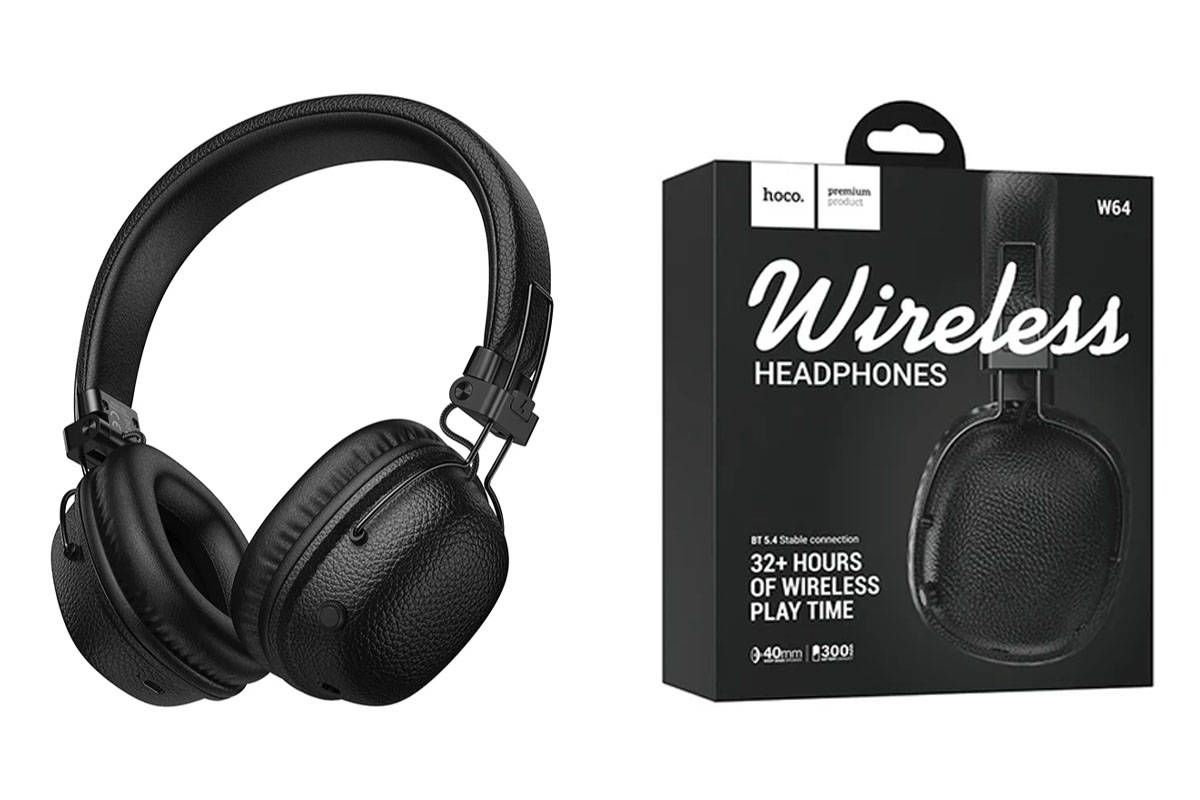 Навушники бездротові Bluetooth Hoco W64 Black