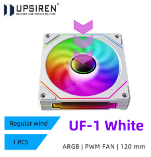 Вентилятор для охолодження корпусний OEM PRISM 4 PRO, Regular, ARGB, White, 12см, 4pin