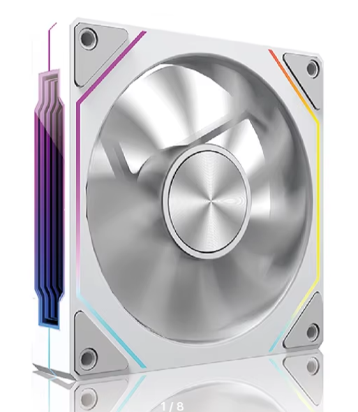 Вентилятор для охолодження корпусний OEM PRISM 5 PRO, Reversed, ARGB, White, 12см, 4pin