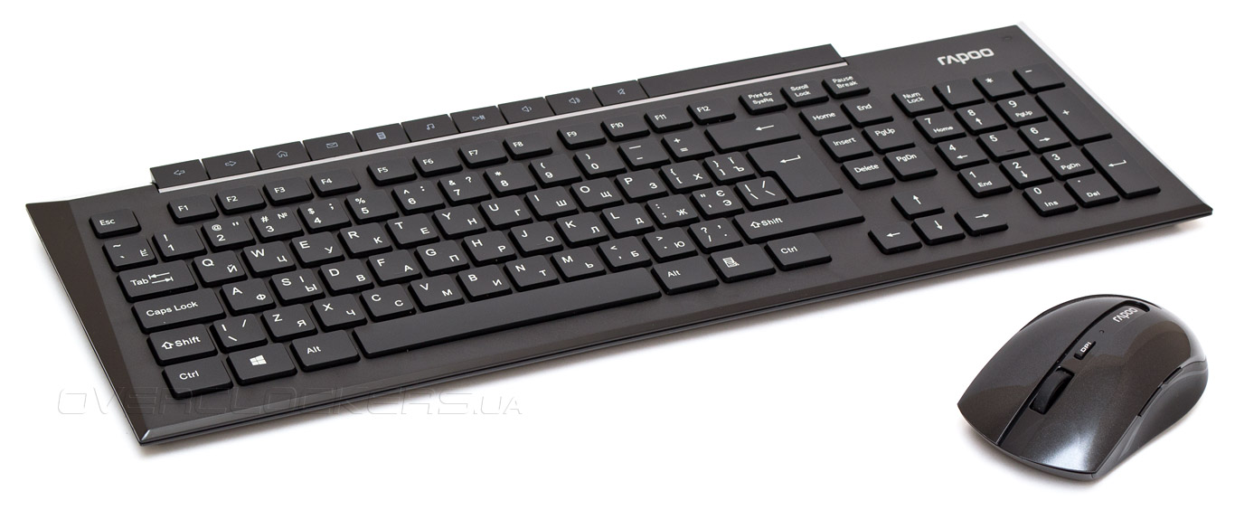 Клавіатура Rapoo 8200p Wireless Black, Keyboard + Mouse