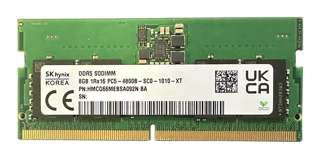 Модуль пам'яті SoDDR 5 8GB 4800 MHz 1.2v Hynix (HMCG66MEBSA092N)