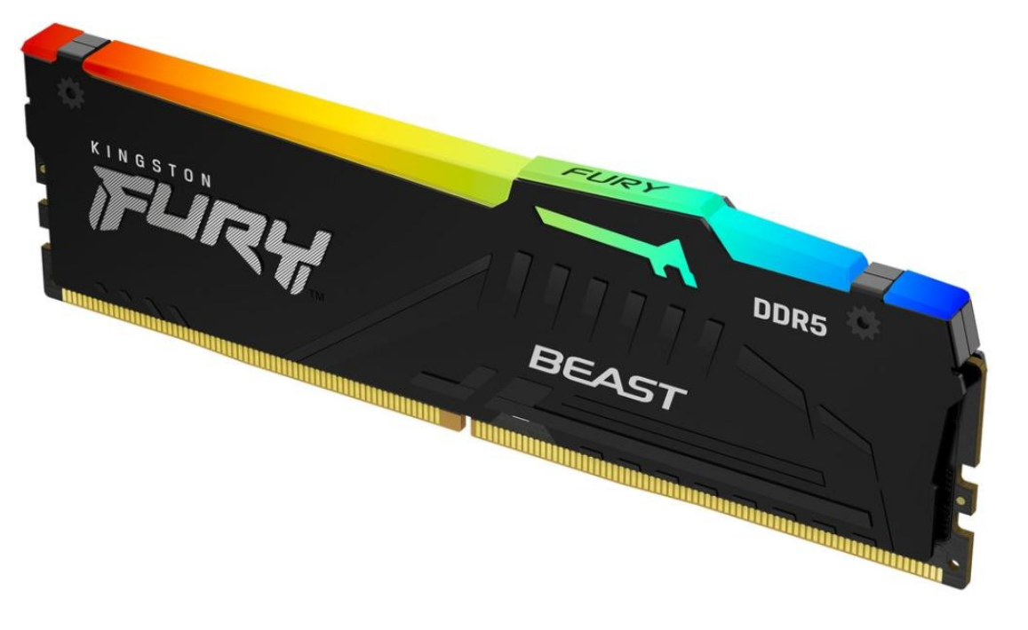 Модуль пам'яті DDR5 32GB 5200 MHz Fury Beast RGB Black (KF552C40BB2A-32)