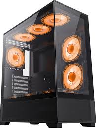 Корпус GAMEMAX Vista AB, Miditower, ATX, Black