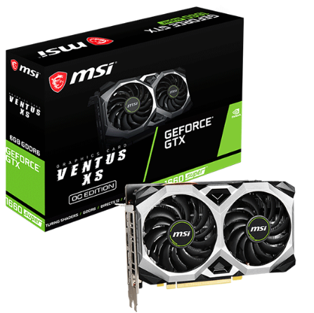Відеоадаптер GTX1660 SUPER 6144Mb GDDR6 192bit MSI VENTUS XS OC (912-V375-279)