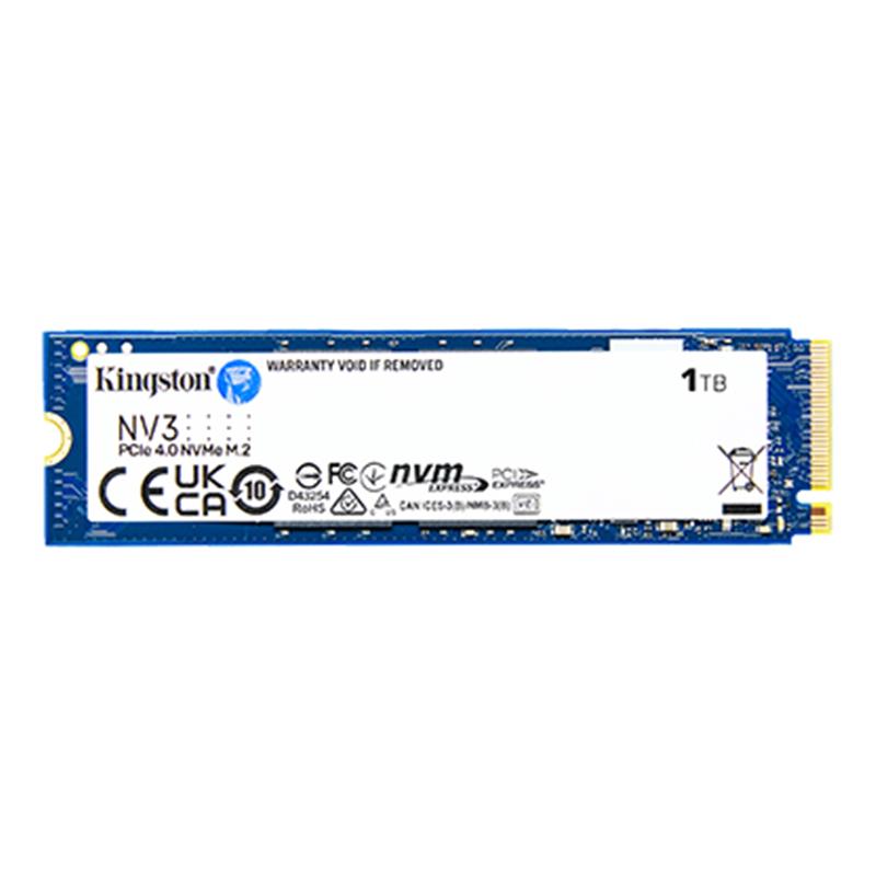 Накопичувач M.2 SSD 1TB Kngston NV3, NVMe PCIe 4.0 x4 6000 mb/s (SNV3S/1000G)