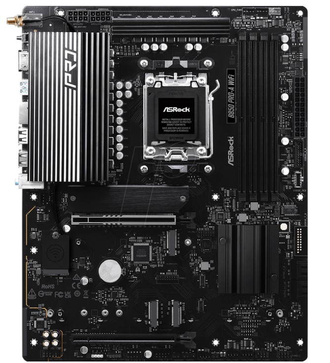 Материнська плата AsRock B850 PRO-A WIFI (AM5, AMD B850, PCI-Ex16)