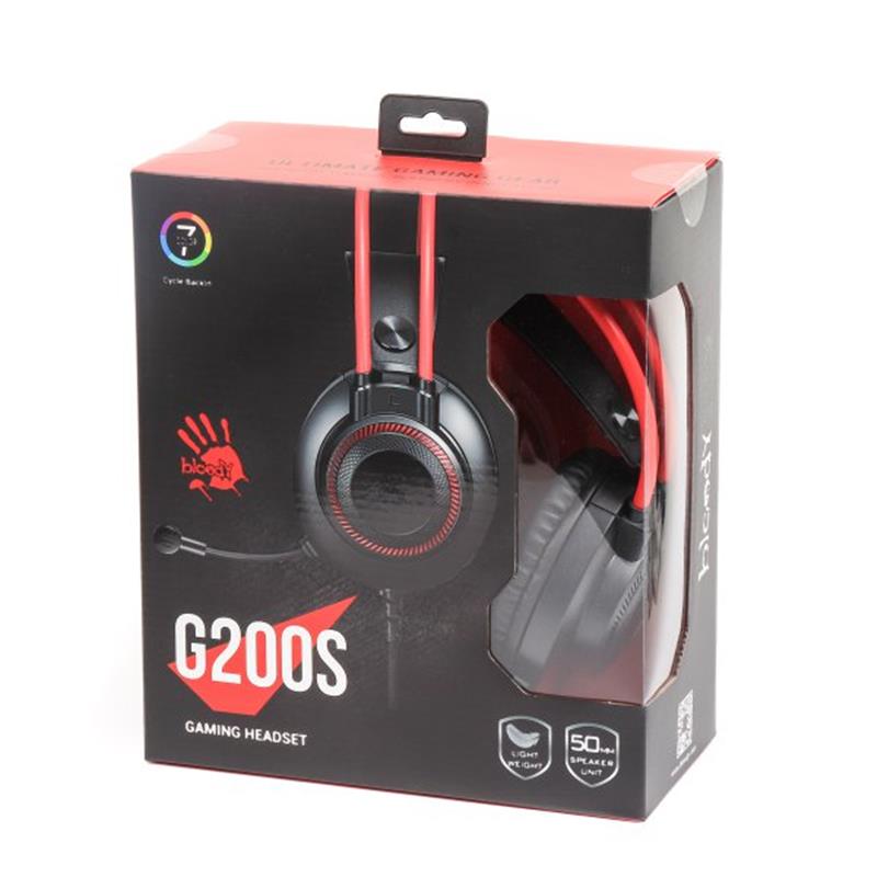 Навушники A4 Tech Bloody G200S Black/Red з мікрофоном