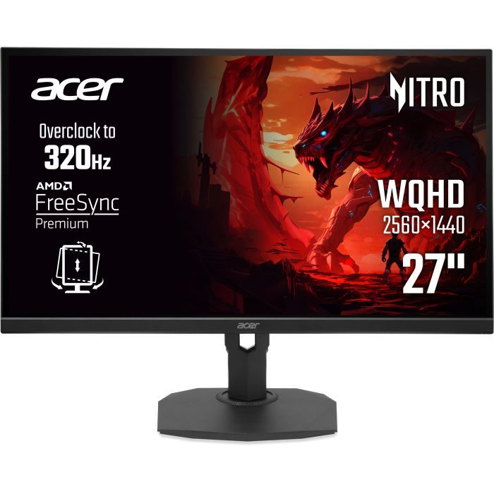 27" Монітор Acer Nitro XF273UF3bmiiprx (WQHD, IPS, 300Hz, 2xHDMI, DP)