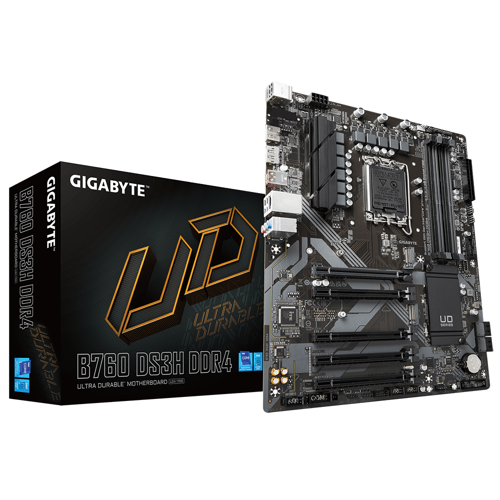 Материнська плата Gigabyte B760 DS3H (s1700, Intel B760, PCI-E 4.0x16, 4x DDR5, 2x M.2, Wi-Fi)