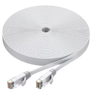 Патч-корд CAT6e UTP RJ45 5m, Voltronic, Gigabit, білий, Cu (мідь) (PCR-CU6/5Wh)