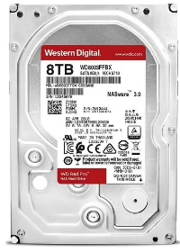 Жорсткий диск HDD 8TB 7200 WD, SATA III, 256 MB, Red Pro (WD8005FFBX) 