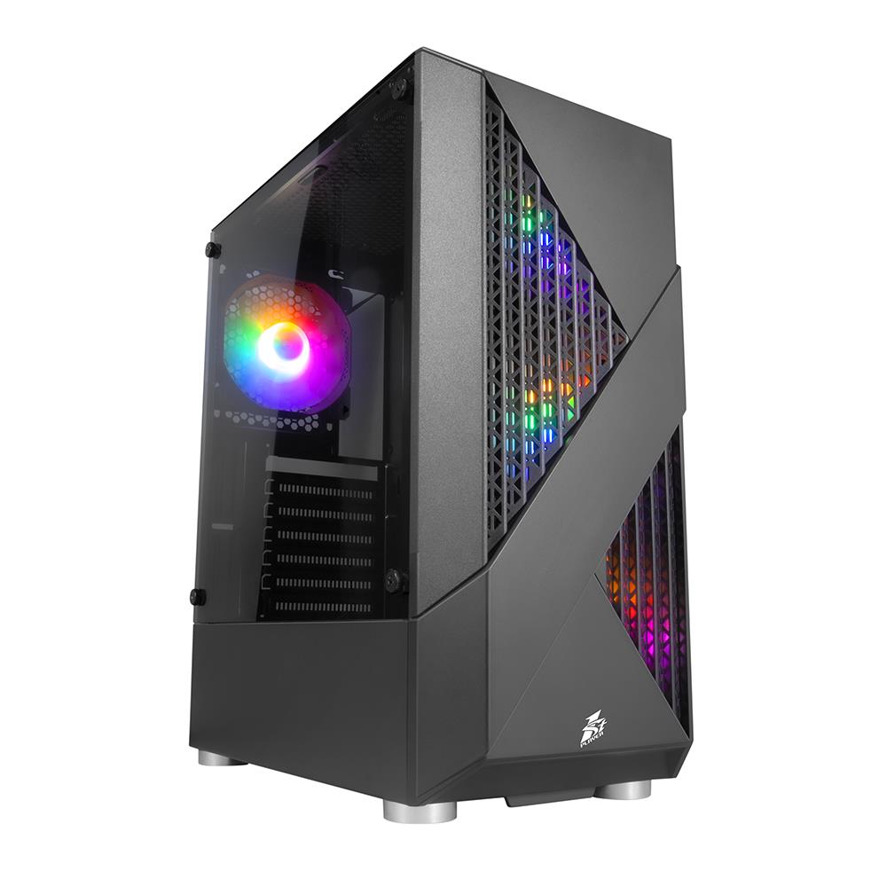 Корпус 1stPlayer F3-A-BK-4F1 Black без БЖ