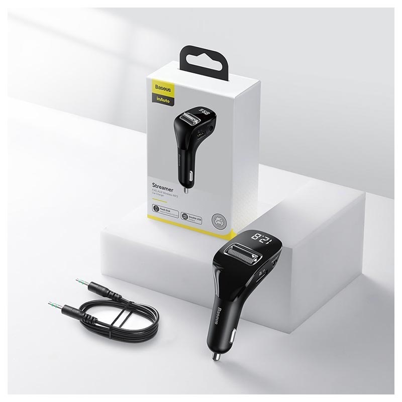 Автомобільний MP3 FM модулятор Baseus Streamer F40 (CCF40-01)