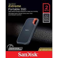 Жорсткий диск портативний 2,5'' 2TB Sandisk Portable SSD Extreme USB 3.1/Type-C (SDSSDE61-2T00-G25)