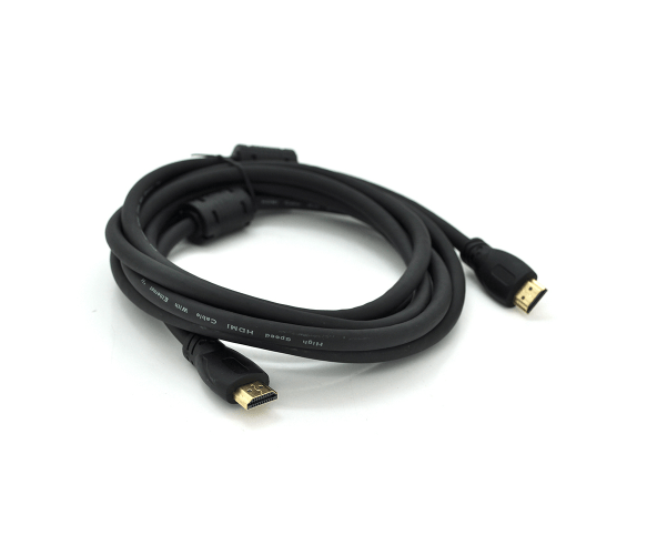 Кабель для монітора HDMI - HDMI, 1,5 м, Ritar, v2.0, 4Kx2K, 2 фільтра, (YT-HDMI(M)/(M)V2.0-1.5m)