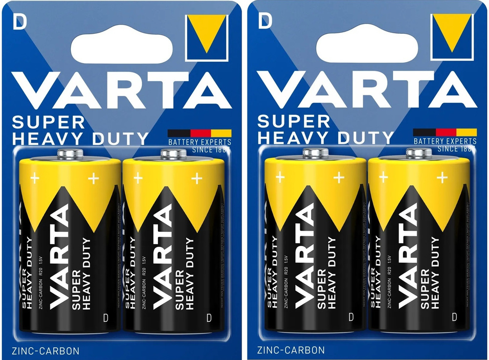 Батарейка Varta R20 Super Heavy Duty
