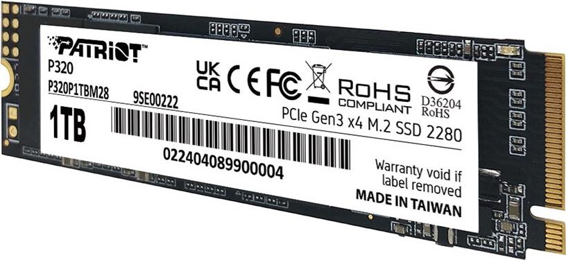Накопичувач M.2 SSD 1TB Patriot P320 3D TLC (P320P1TBM28)