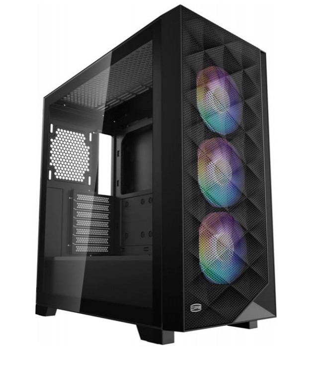 Корпус PсCOOLER CPS C3D510 BK ARGB Black, ATX, micro-ATX, без БЖ