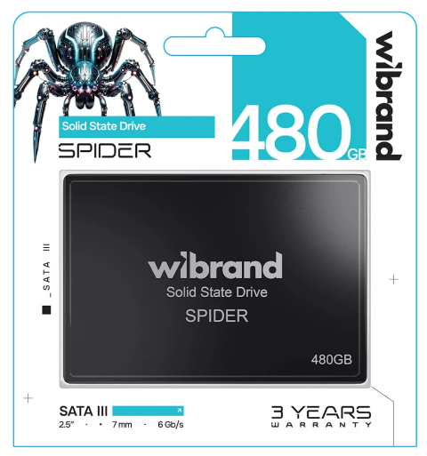 Накопичувач 2.5'' SSD 480GB Spider Wibrand (WI2.5SSD/SP480GBST)