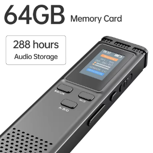 Диктофон Voltronic 64GB Black