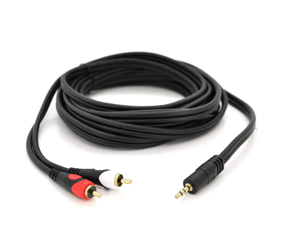 Кабель аудио 3 м, DC3.5 -> 2RCA mini-jack(M) - > 2 тюльпана (M) premium (YT-3.5(M)/2хRCA(M)-3.0PCu)