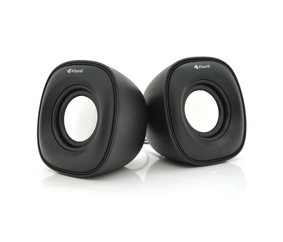 Колонки Kisonli V350B, 2x1,5W, Black, USB (V350B/23398)