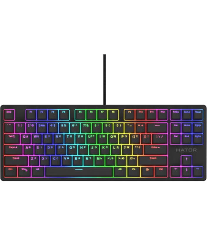 Клавіатура Hator Rockfall 2 Mecha RGB, механічна, Orange swich, Black (HTK-520)