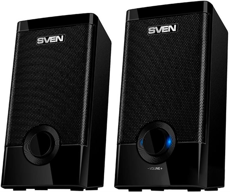 Колонки Sven 318 Black, система 2.0, потужність 4 Вт (00410066)