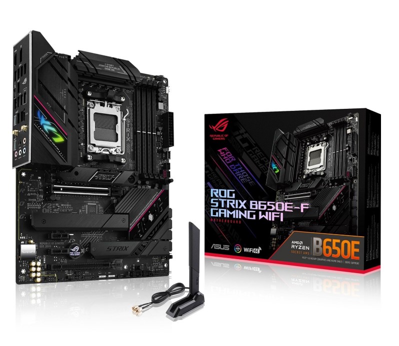 Материнська плата Asus ROG STRIX B650E-E Gaming Wi-Fi, (AM5, Intel B650, PCI-Ex16, 3xM.2, 4xDDR5)
