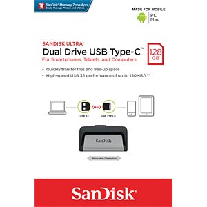 Флеш пам`ять USB 128GB Sandisk Dual Drive USB 3.1/Type-C, 150 MB/s (SDDDC2-128G-G46)