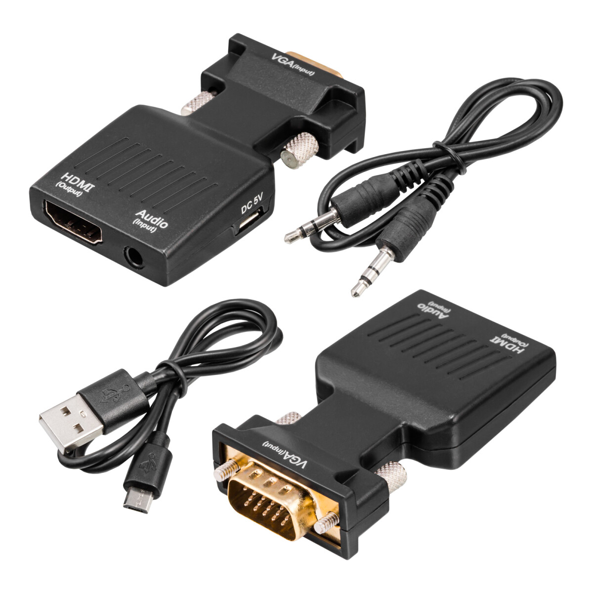 Перехідник VGA - HDMI Voltronic 1080p+ аудіо 