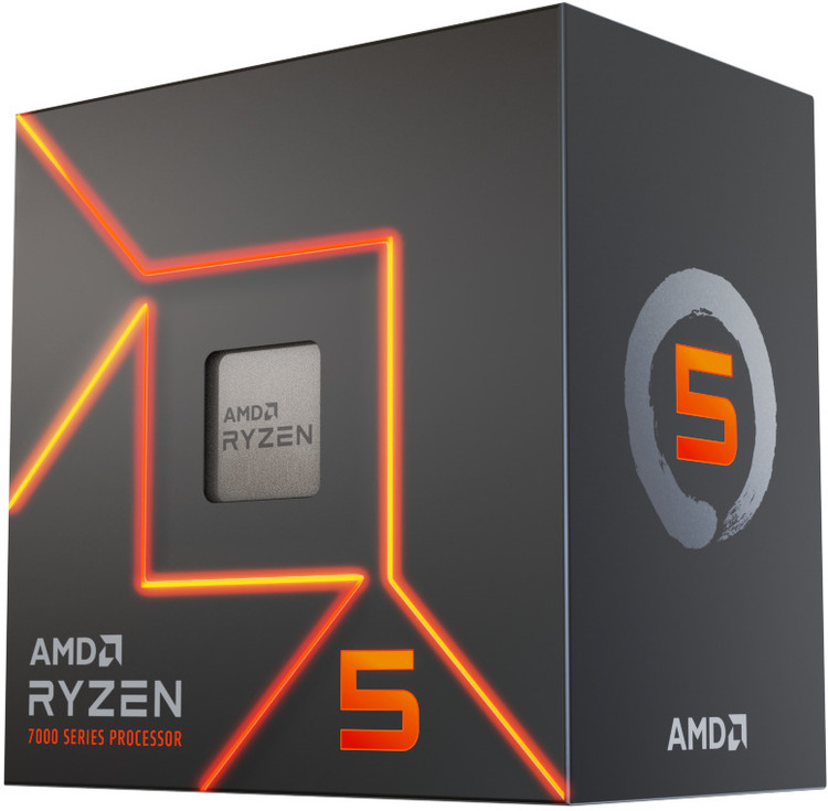 Процесор AMD Ryzen 5 7600 (5.1GHz, 32MB, sAM5 ), (100-100001015BOX) Box