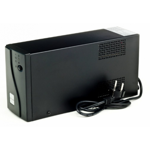 Джерело безперебійного живлення LogicPower L650VA, LCD-экран, 2 евророзетки, 5 ступ. AVR, 7.5Ач12В, 