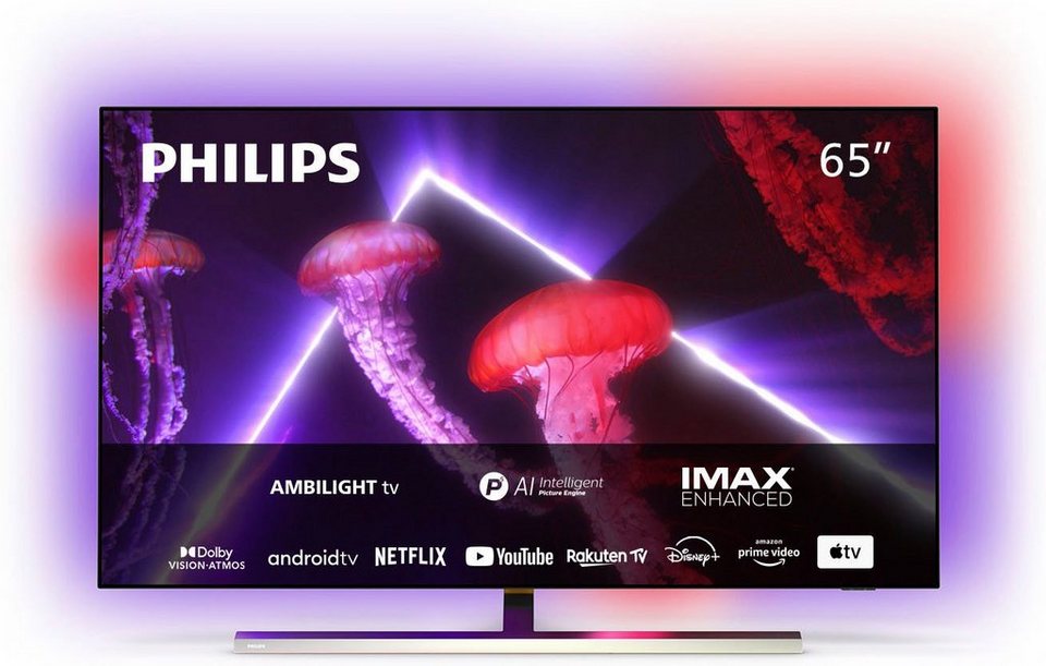 Телевизор Philips 65" 65OLED807/12, Android TV, 4K, Ambilight