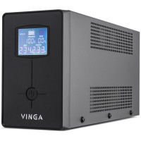 Джерело безперебійного живлення Vinga LCD 1200VA (720Вт), 4xSchuko, metal case (VPC-1200M)