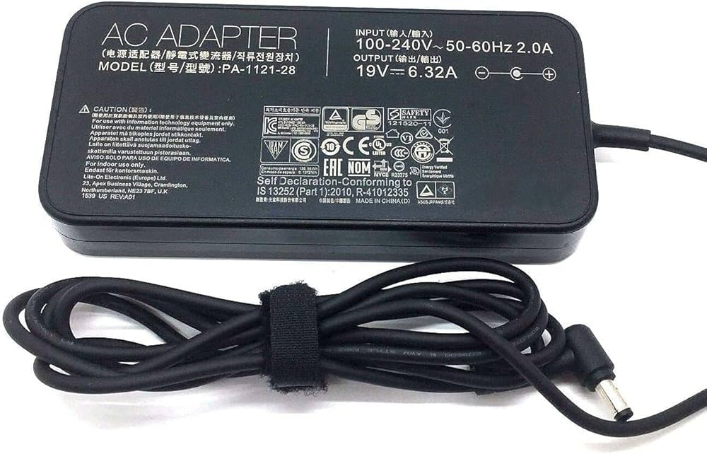 Блок живлення для ноутбука ASUS 19.5V 6.32A (6.0*3.7MM) 120W, (pin inside), Original