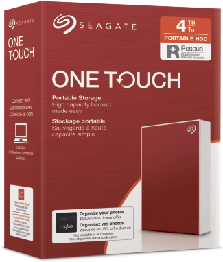 Жорсткий диск портативний 2,5'' 4TB Seagate One Touch USB 3.2 (STKC4000403)