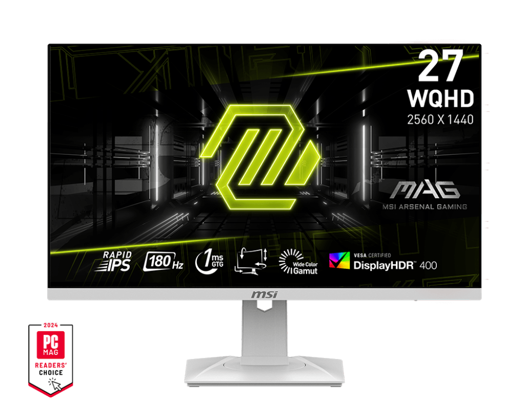 27" Монітор MSI MAG 274QRFW (WQHD, IPS, 180Hz, 2xHDMI, DP)