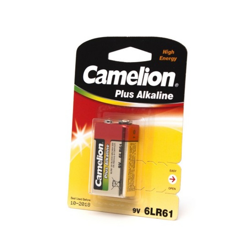 Батарейка Крона Camelion 6LR61/BL (Plus Alkaline) (Red) (1шт.)