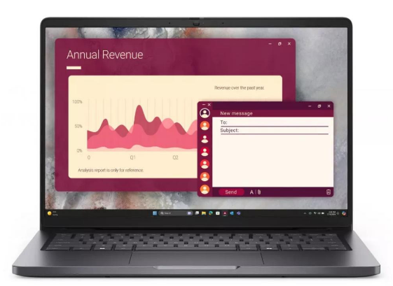 Ноутбук Dell Pro 14 PC14250, 14.0" FHD IPS, Intel Core Ultra 5 235U vPro (4.9 GHz), 16GB, 256GB SSD, Intel Arc