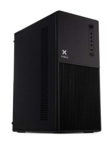 Корпус Vinga CS118B Miditower, ATX, 400W Black